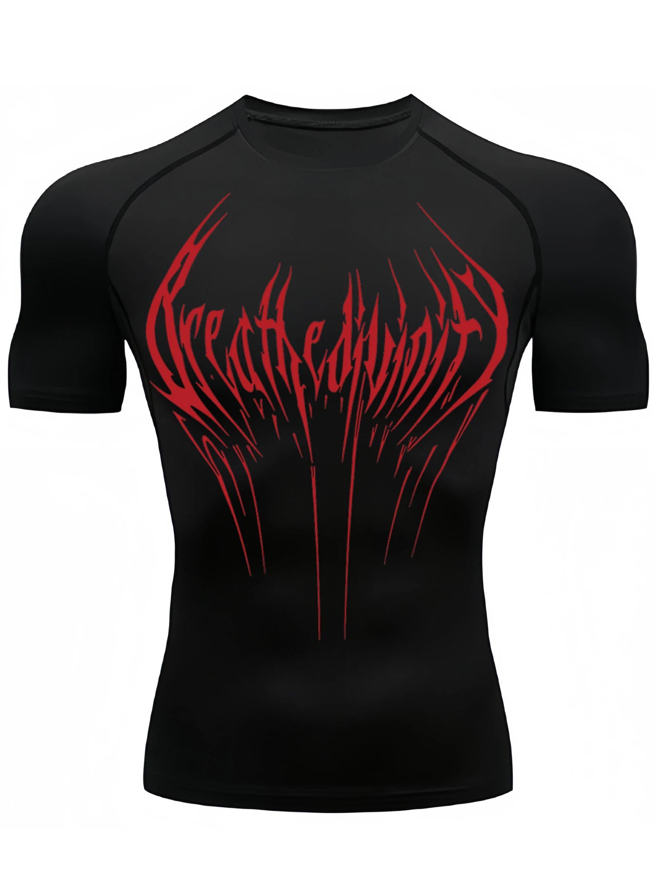 METAL LETTERING COMPRESSION SHIRT