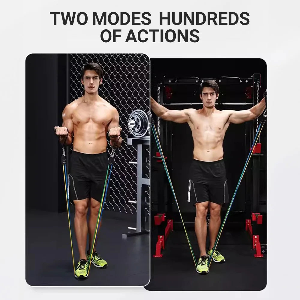 10-14 Pcs Premium Resistance Band Sets