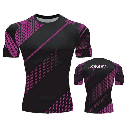 Mens Gym Compression Shirt SNAKE