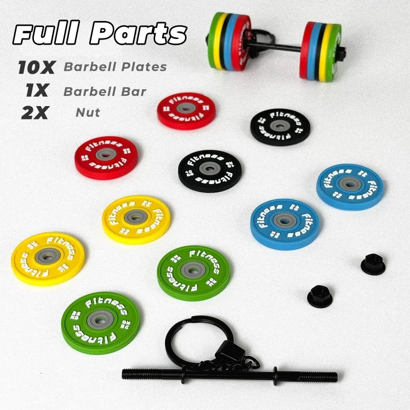Dumbell/ Barbell Keychain
