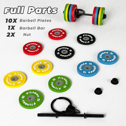 Dumbell/ Barbell Keychain