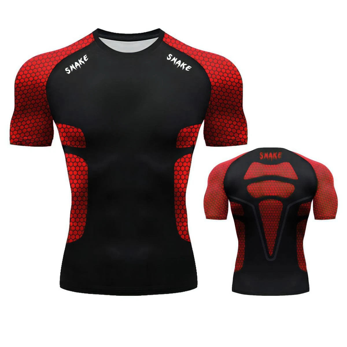 Mens Gym Compression Shirt SNAKE