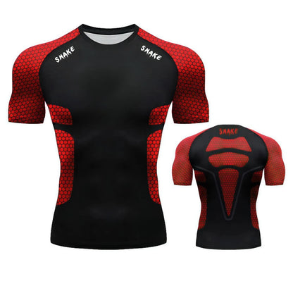 Mens Gym Compression Shirt SNAKE