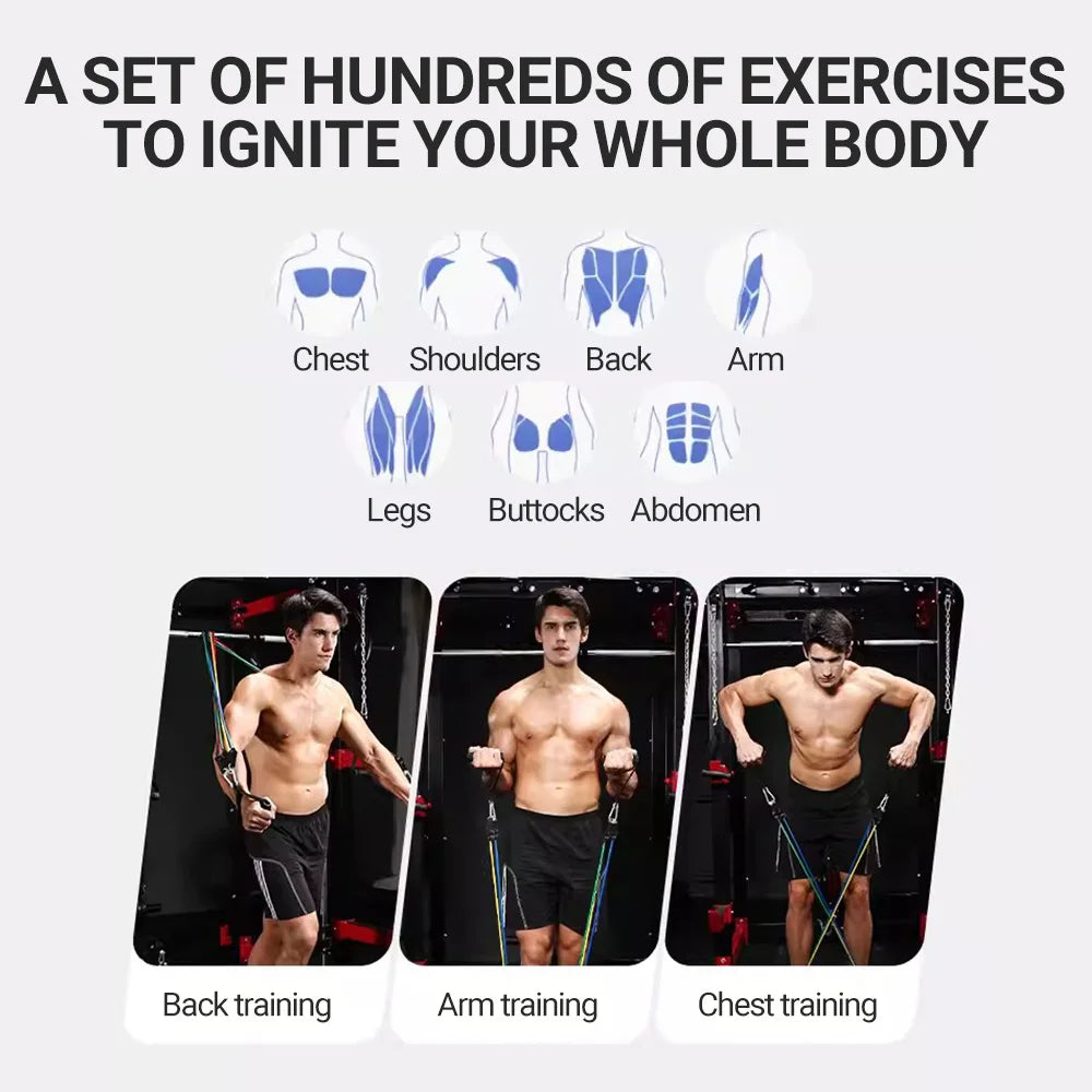 10-14 Pcs Premium Resistance Band Sets