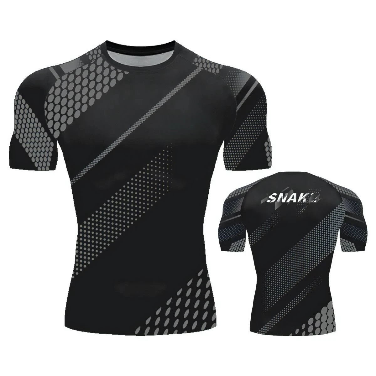 Mens Gym Compression Shirt SNAKE