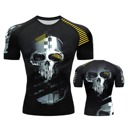 Mens Gym Compression Shirt SNAKE