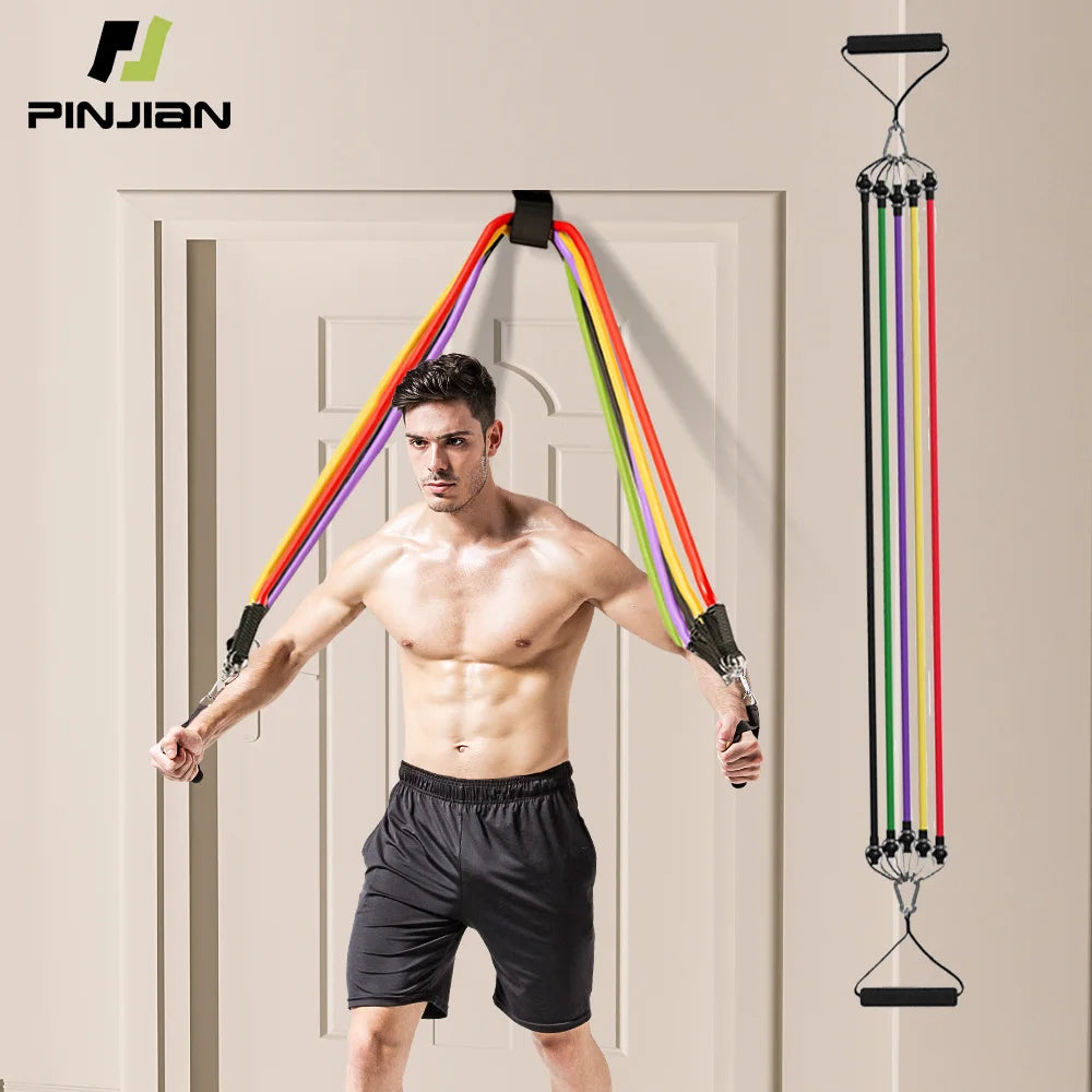 10-14 Pcs Premium Resistance Band Sets