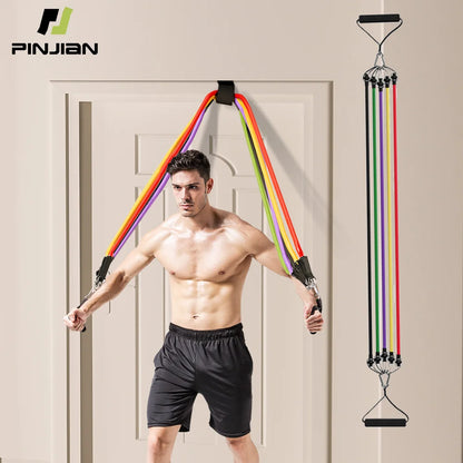10-14 Pcs Premium Resistance Band Sets
