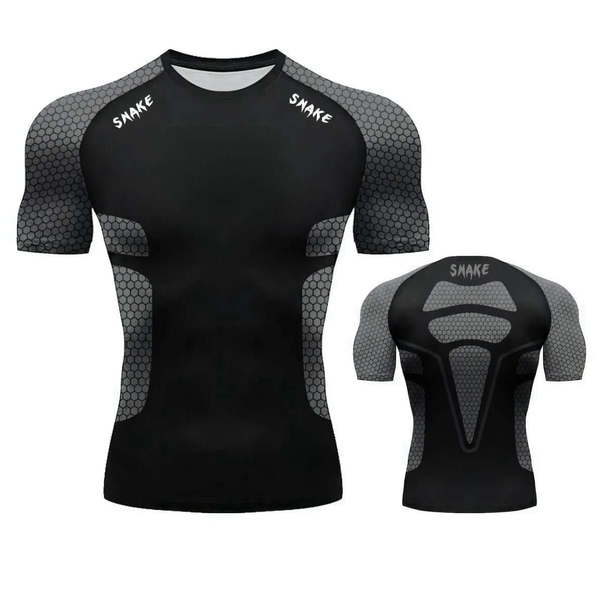 Mens Gym Compression Shirt SNAKE